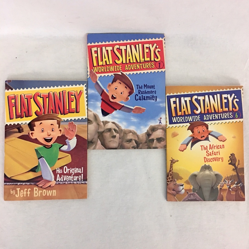 Flat Stanley Kid’s Books Age 7 - 10 Bundle of 3